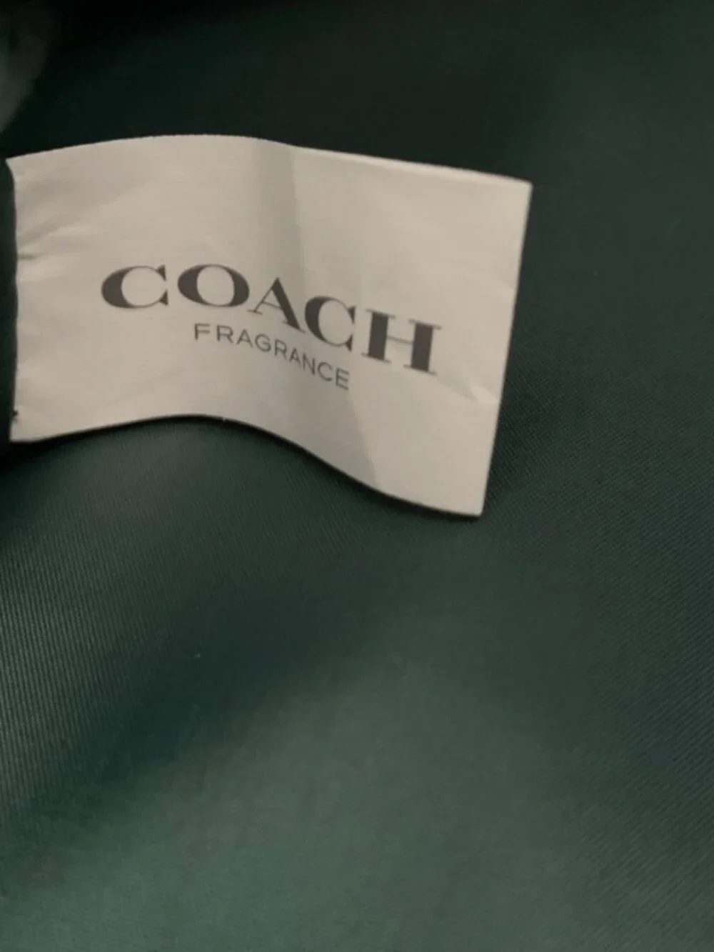 Coach Fragrance Duffle Dark Green Weekender Carry-on Gym Shoulder / Hand Bag New